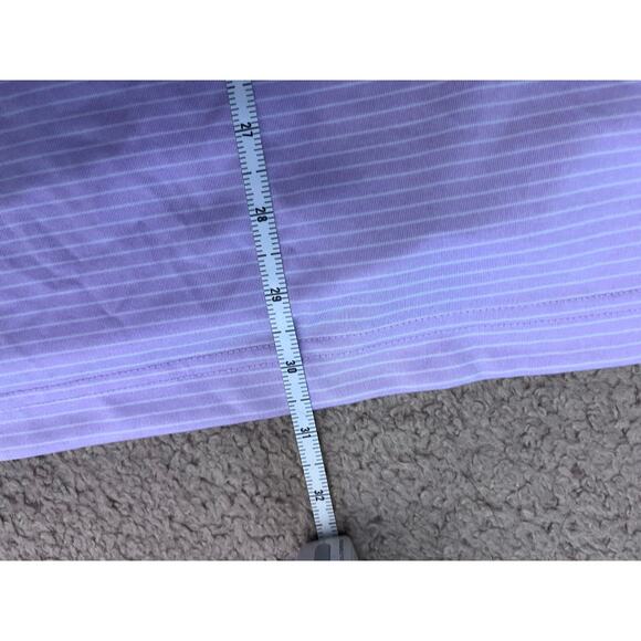 Men's Purple Striped Callaway Polo Shirt XL - Picture 5 of 5